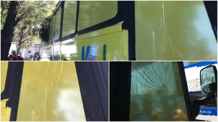 El bus de Guastatoya fue dañado por aficionados de Municipal