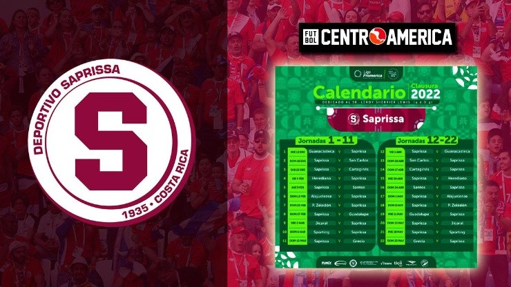El fixture de Saprissa en el Clausura 2022: cuándo juega y contra quién fecha a fecha