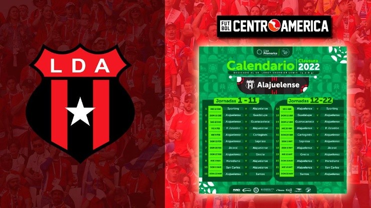 El fixture de Alajuelense en el Clausura 2022: cuándo juega fecha a fecha y contra quién