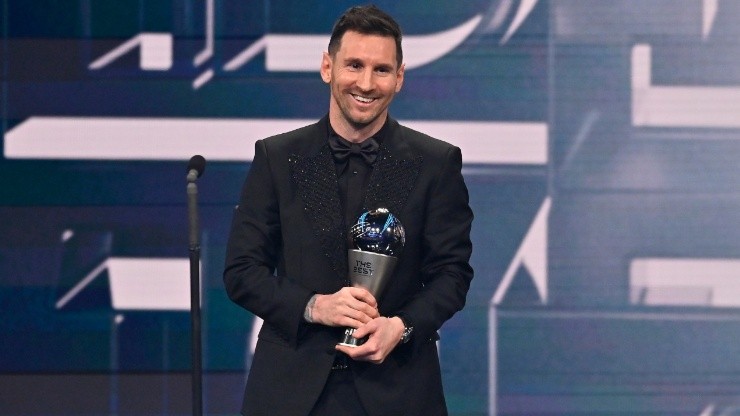 Lionel Messi, elegido como el mejor jugador del mundo en los premios The Best, de FIFA, 2023 (Getty)