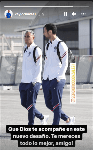 Fuente: Instagram de Keylor Navas