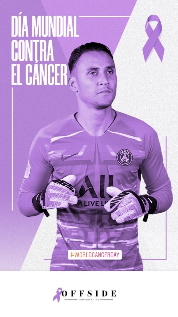 La historia de Instagram de Keylor Navas.