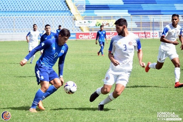 El Salvador vs Costa Rica, amistoso sub 23.
