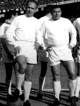 Alfredo Di Stefano y Ferenc Puskas, figuras del Real Madrid