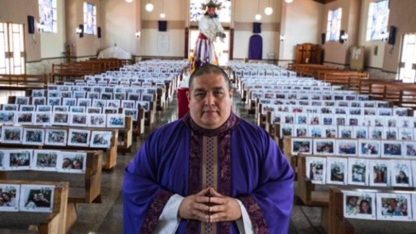 Como en varios países del mundo, se festeja Semana Santa sin gente en las iglesias de Costa Rica. (Fuente: AFP)