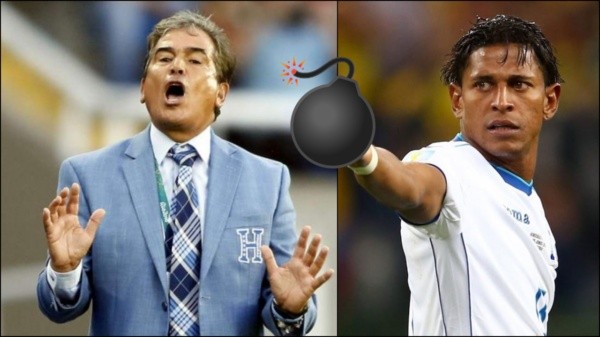 Jorge Luis Pinto y Carlo Costly tuvieron varios roces cuando el seleccionador estuvo en Honduras