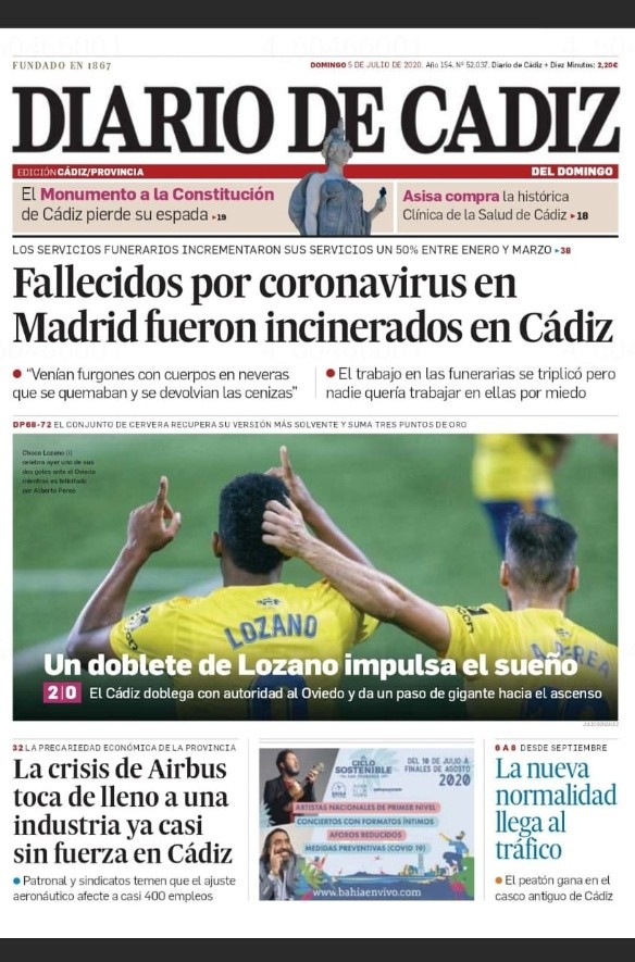 Diarios de España elogian a Anthony &quot;Choco&quot; Lozano
