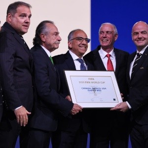 Canadá, Estados Unidos y México siendo elegidos como sede del Mundial 2026 (Foto: FIFA) Canadá, Estados Unidos y México siendo elegidos como sede del Mundial 2026 (Foto: FIFA)