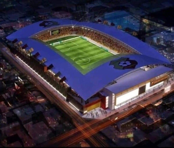 Así sería el nuevo estadio de Herediano cuando esté terminado.