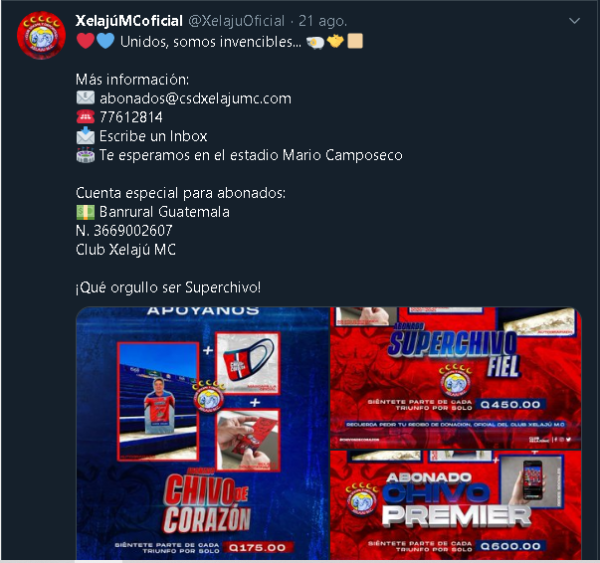 Foto: Twitter Xelajú