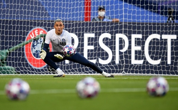 Keylor Navas entrenando con el PSG. (Foto: Gettyimages)
