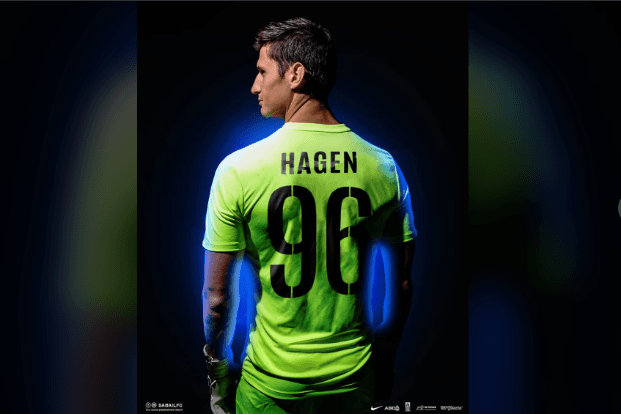 Nicholas Hagen con la camiseta dellSabail FK. (Foto:Sabail FK.)