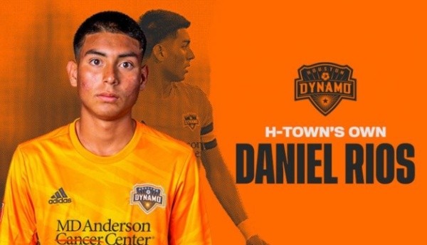 Ríos realizó la pasada pretemporada con el primer equipo del Houston Dynamo.