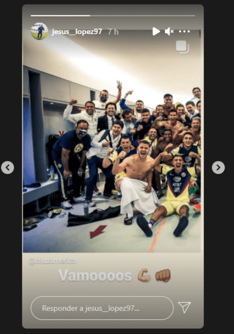 Antonio Chucho López festejando el triunfo ante Chivas / GI: jesus_lopez97