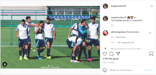 El mensaje de Ángel Orelien para Cruz Azul en sus redes sociales