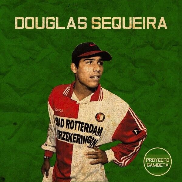 Douglas Sequeira con la camiseta delFeyenoord
