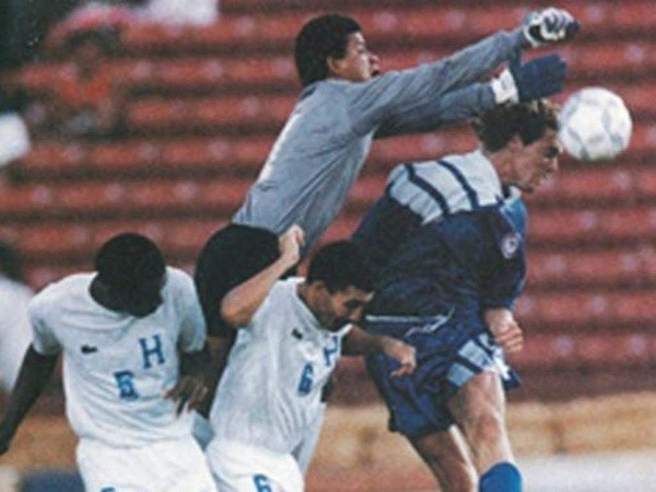 Honduras en la gran final de la Copa Oro 1991.