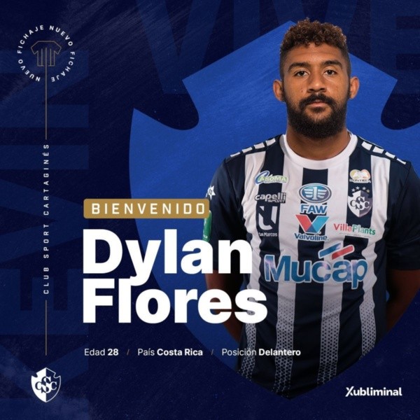 Dylan Flores ficha por Cartaginés /  Foto: Cartaginés