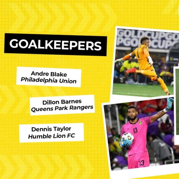 Los arqueros convocados por Jamaica para esta ventana FIFA (Foto: JFF)