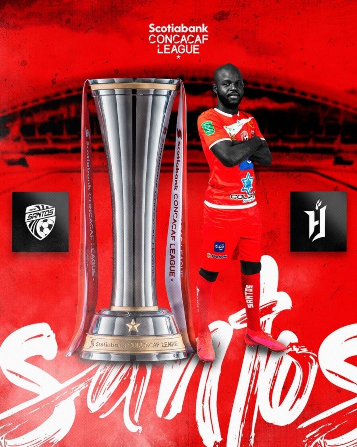 Cartel promocional Santos vs Forge FC (AD Santos Oficial)