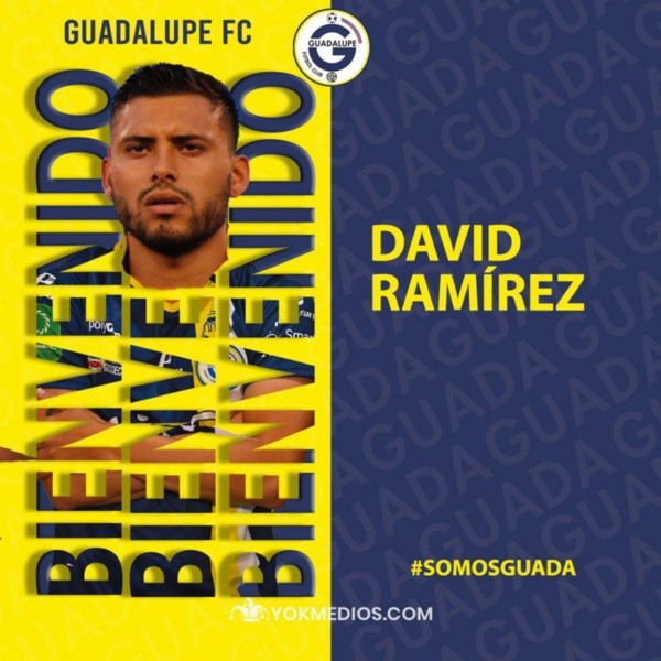 David Ramírez es jugador de Guadalupe FC (Guadalupe FC)