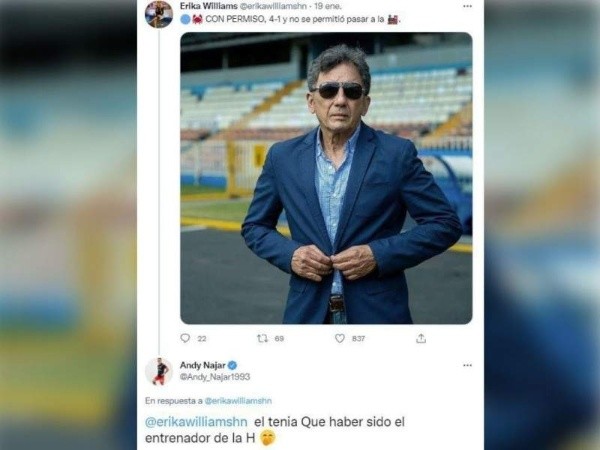 El comentario de Najar pidiendo a Nazar en la Bicolor.