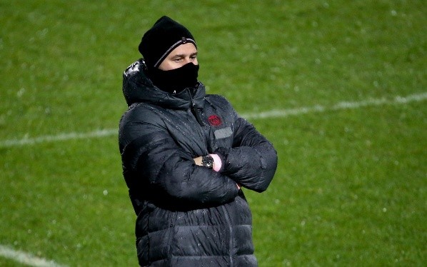 Mauricio Pochettino dirigiendo al PSG / Getty