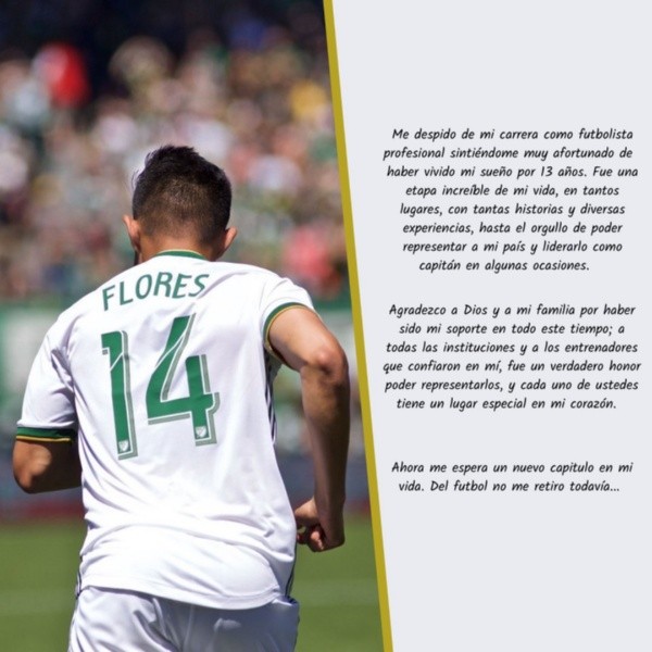 La carta de Andrés Flores anunciando su salida.