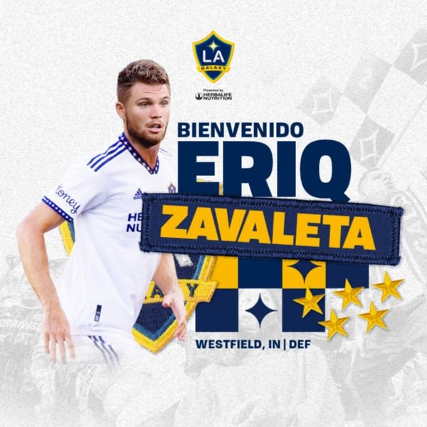 Oficial: Eriq Zavaleta es nuevo jugador del LA Galaxy