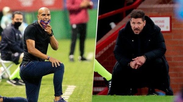 Douglas Sequeira y Diego Simeone.