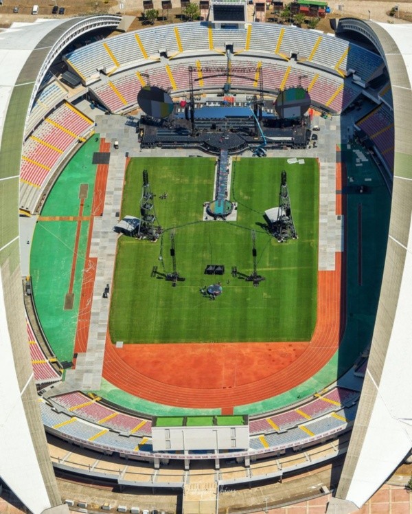 El Estadio Nacional está listo para albergar el recital de Coldplay.