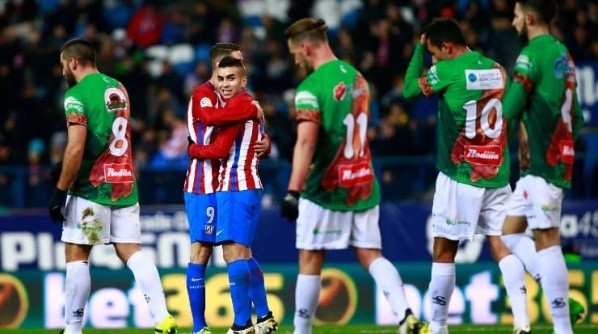 El elenco chacinero le hizo honor al jamón ibérico contra Atlético Madrid. Fuente: Getty Images