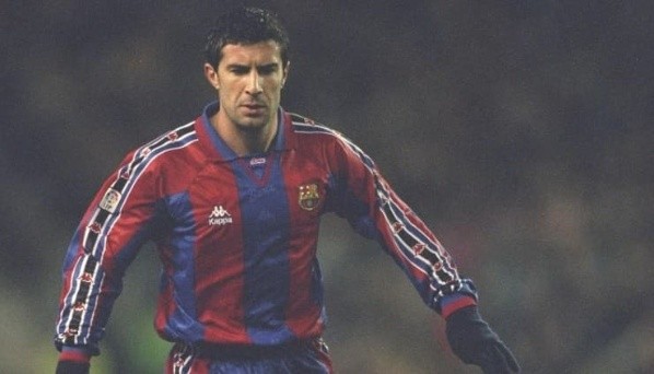Figo brilló en la ciudad condal. Fuente: Getty Images