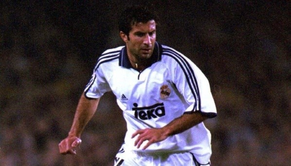 Figo en Real Madrid. Fuente: Getty Images