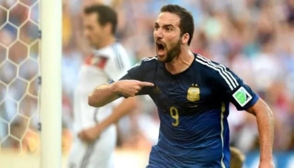 El Pipa festejando el gol anulado en la final del Mundial 2014 en el Maracaná. Fuente: Getty Images