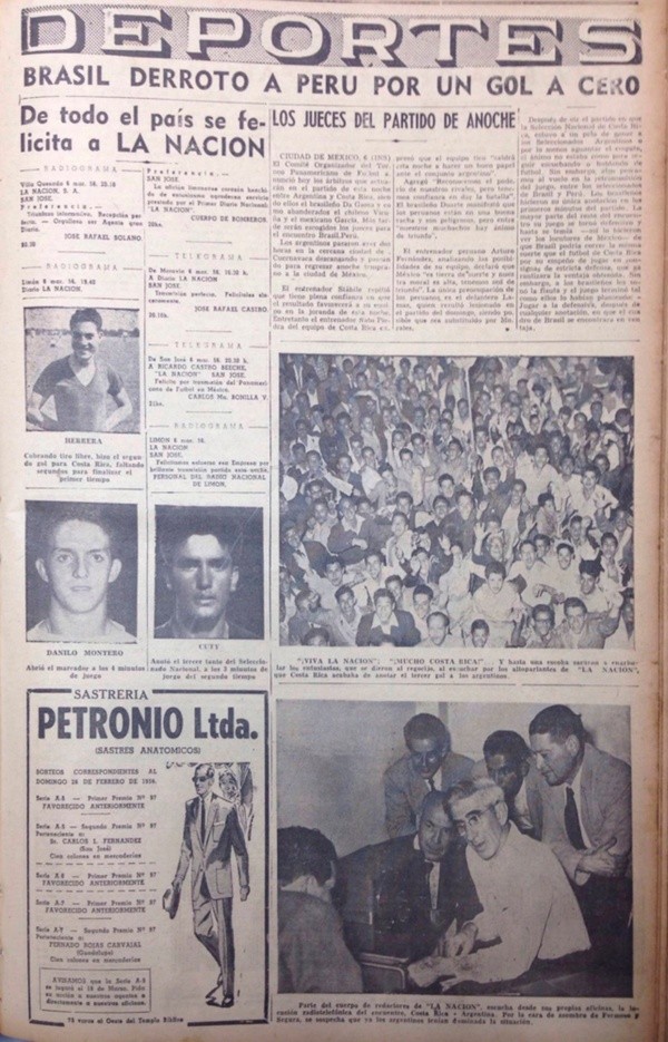 Portada diario La Nación Costa Rica, Deportes (La Nacion)