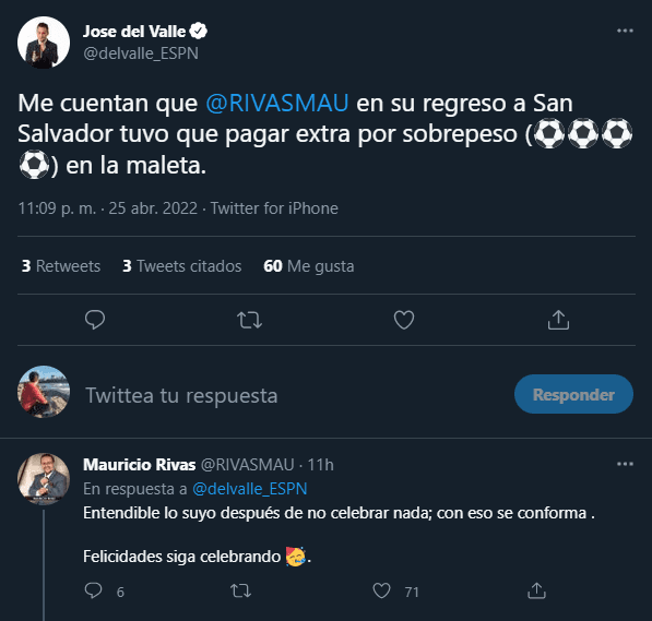 El cruce entre José del Valle y Mauricio Rivas.