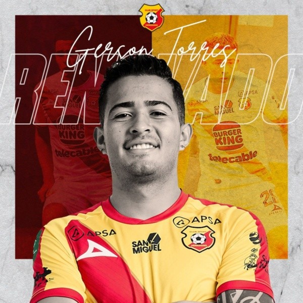 Gerson Torres fue renovado con Herediano hasta 2025 (CSH)