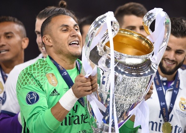 Keylor Navas conquistando la UEFA Champions League con el Real Madrid