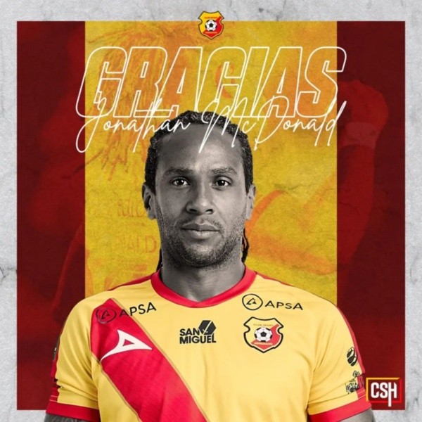 Jonathan Mc Donald no es más jugador del Herediano (CSH)