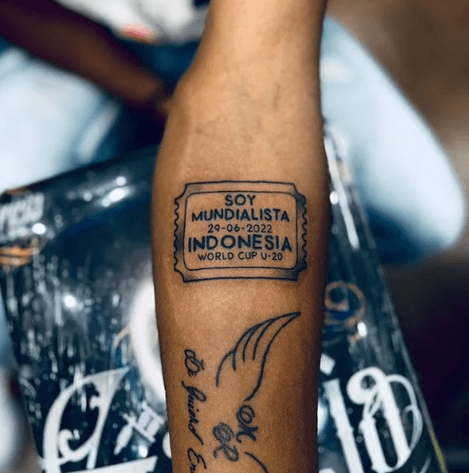 El tatuaje de Figo Montaño tras clasificar con Guatemala al Mundial de Indonesia 2023