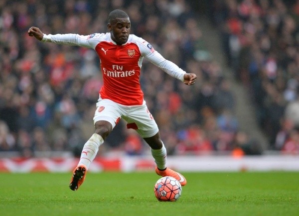 Joel Campbell con Arsenal.