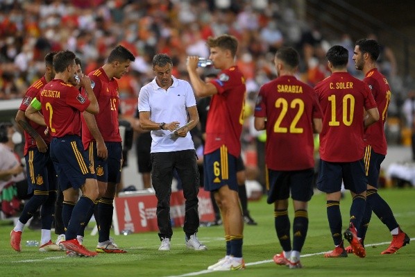 Luis Enrique dirigiendo a la Selección de España / Getty
