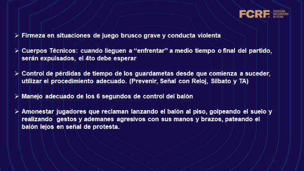 Nuevas directrices arbitrales (Fedefut CRC)