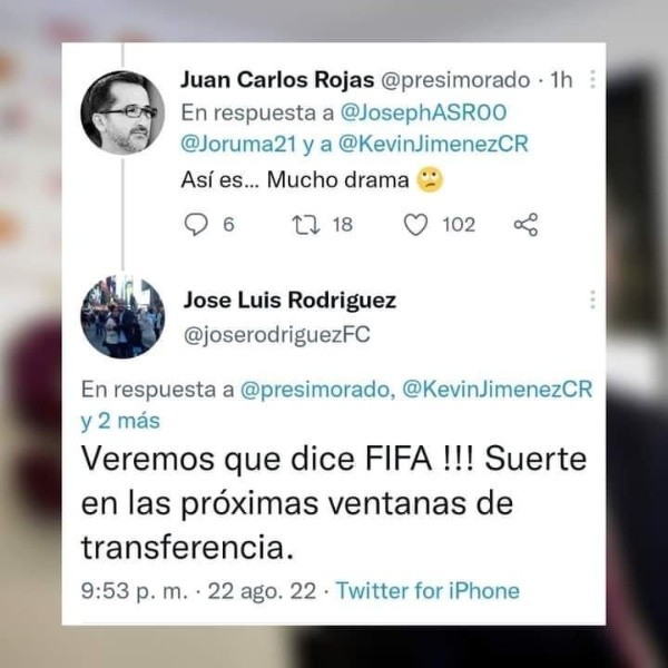 La amenaza de Rodríguez al presidente morado, Juan Carlos Rojas.