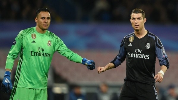 Keylor Navas y Cristiano Ronaldo, juntos en el Real Madrid / Getty
