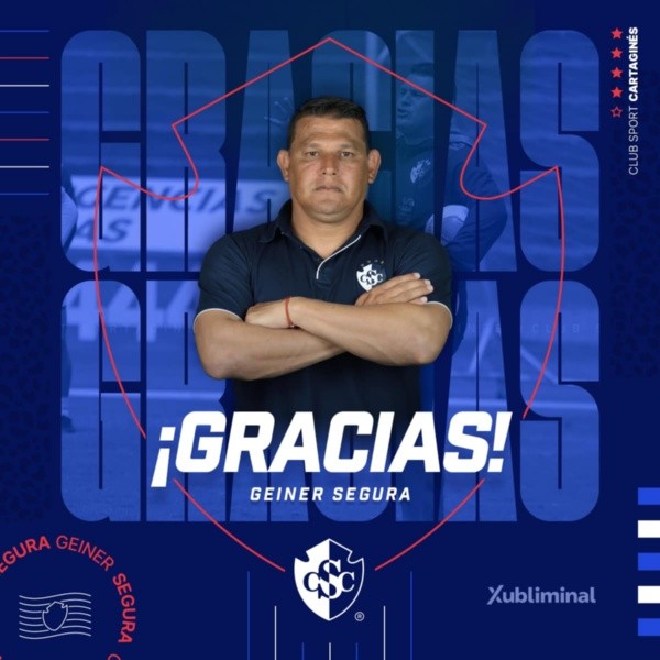 Anuncio oficial de la salida de Segura del Cartaginés (CSC)