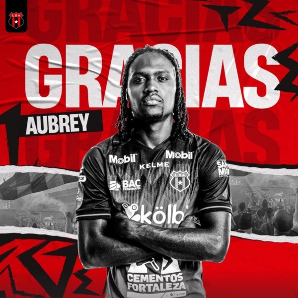 Aubrey David salió de Alajuelense y ahora es jugador de la máxima categoría de Ecuador (LDA)
