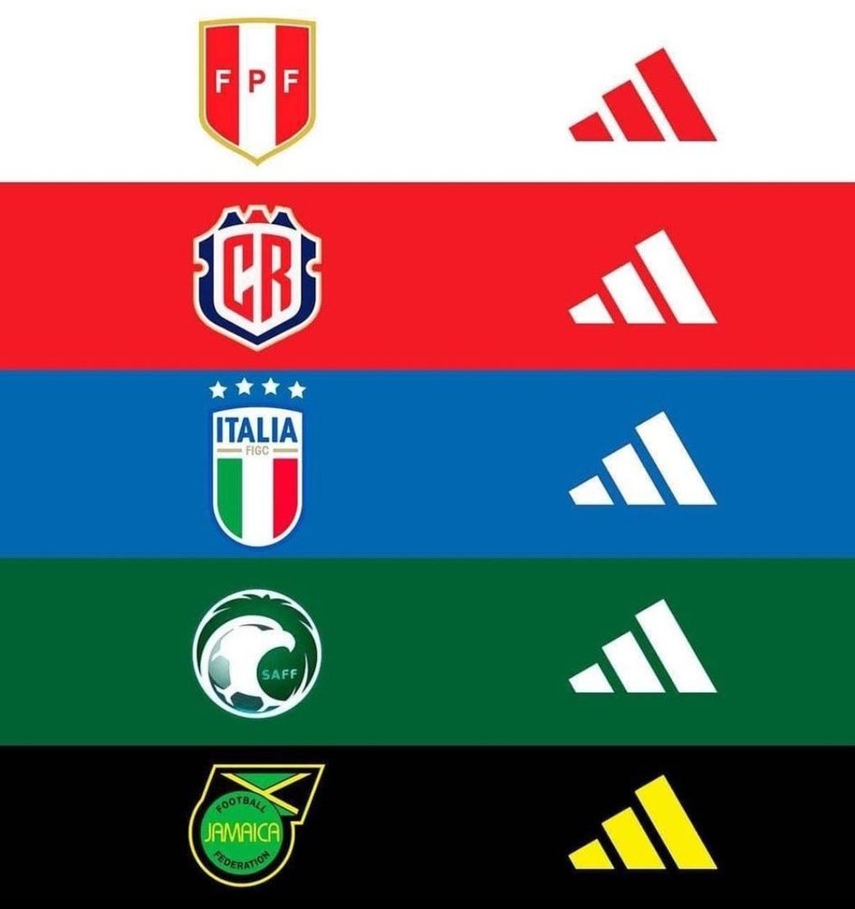 Selecciones que usarán Adidas en 2023.