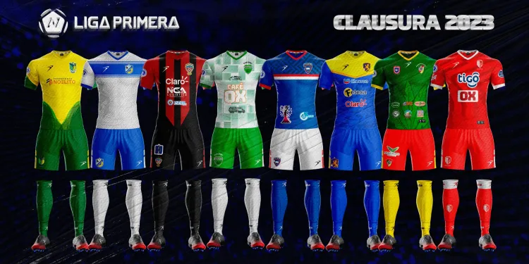 Las indumentaras de los equipos en la Liga Primera de Nicaragua